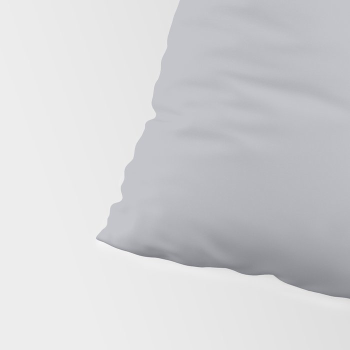 Solid Gray Light Neutral  Pillow Sham Gallery Image 4