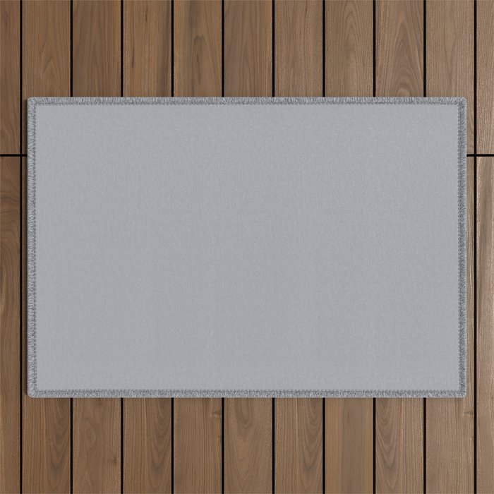 Solid Gray Light Neutral  Outdoor Rug Gallery Image 1