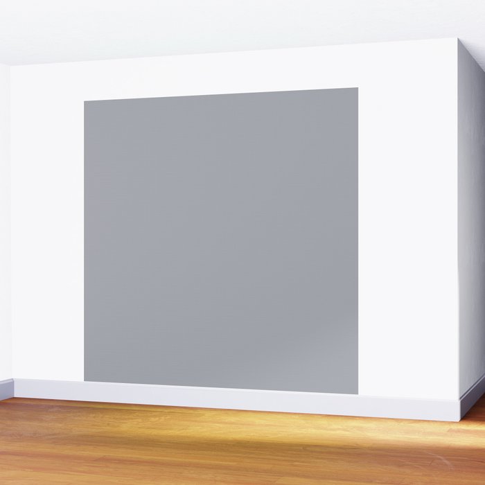 Solid Gray Light Neutral  Wall Mural Gallery Image 2