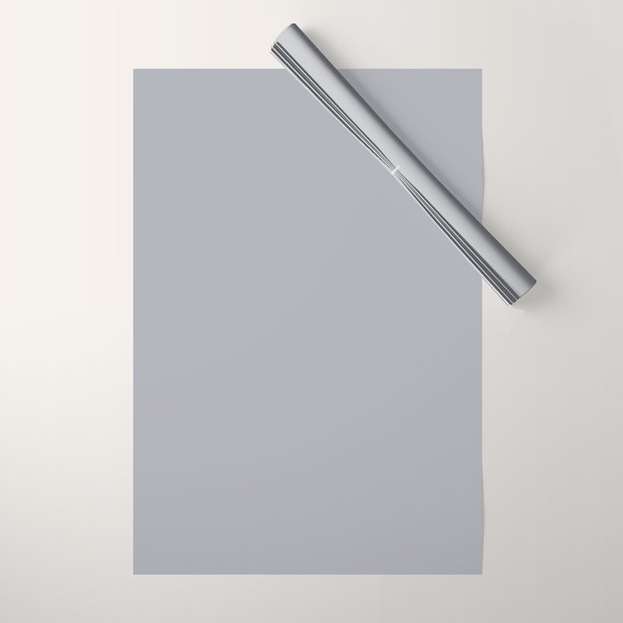 Solid Gray Light Neutral  Wrapping Paper Gallery Image 1