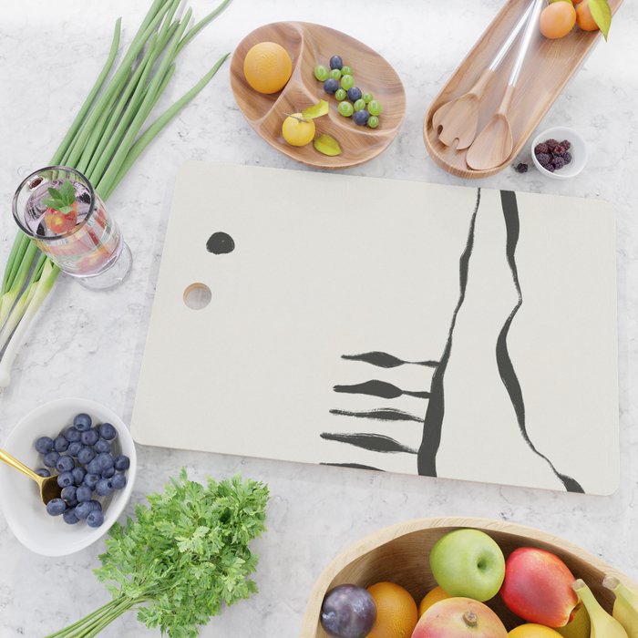 Minimal Line Landscape #1 Cutting Board Gallery Image 2
