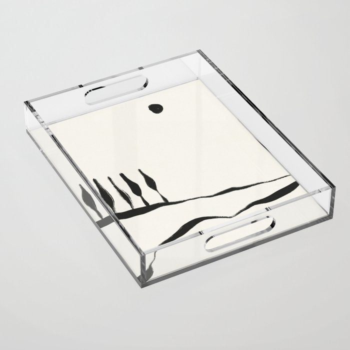 Minimal Line Landscape #1 Acrylic Tray Gallery Image 1