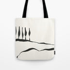 Minimal Line Landscape #1 Tote Bag Gallery Image 1