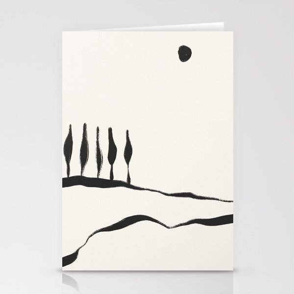 Minimal Line Landscape #1 Stationery Card Gallery Image 1