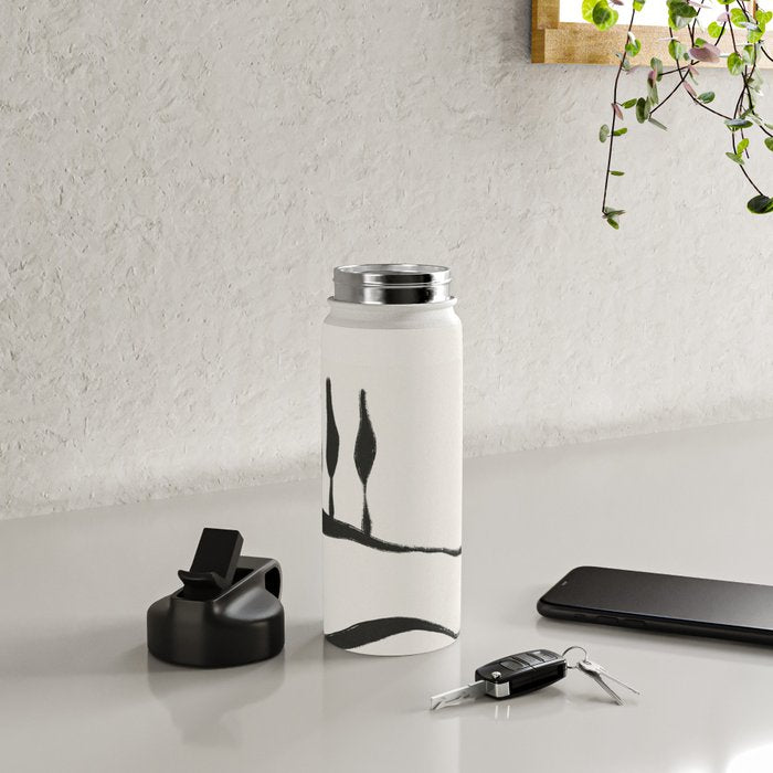 Minimal Line Landscape #1 Water Bottle Gallery Image 4