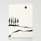 Minimal Line Landscape #1 Stationery Card Gallery Image 2