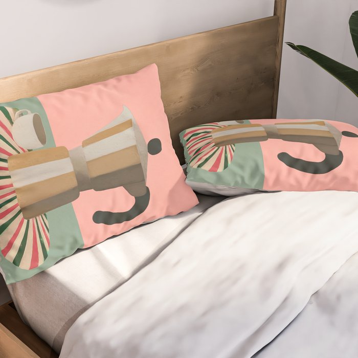 Moka Pot Still Life Pillow Sham Gallery Image 2