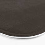 COCOA BROWN SOLID COLOR Dark Chocolate Plain Pattern  Bath Mat Gallery Image 3