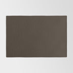 COCOA BROWN SOLID COLOR Dark Chocolate Plain Pattern  Rug Gallery Image 2