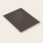 COCOA BROWN SOLID COLOR Dark Chocolate Plain Pattern  Notebook Gallery Image 3
