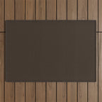 COCOA BROWN SOLID COLOR Dark Chocolate Plain Pattern  Outdoor Rug Gallery Image 1