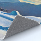 The Trapper, Winter Mountain landscape painting by Rockwell Kent Rug Gallery Image 4