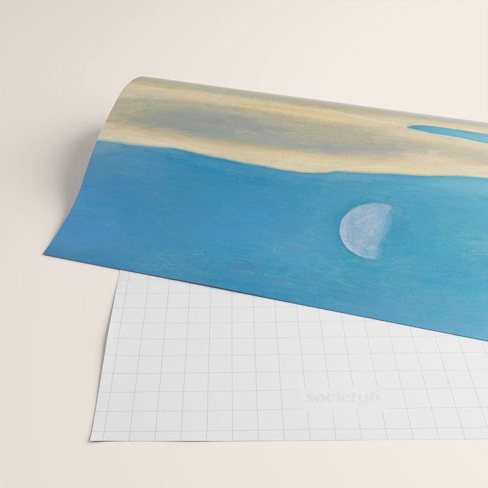 The Trapper, Winter Mountain landscape painting by Rockwell Kent Wrapping Paper Gallery Image 2