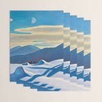 The Trapper, Winter Mountain landscape painting by Rockwell Kent Wrapping Paper Gallery Image 3