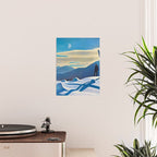 The Trapper, Winter Mountain landscape painting by Rockwell Kent Poster Gallery Image 2