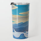 The Trapper, Winter Mountain landscape painting by Rockwell Kent Travel Mug Gallery Image 3