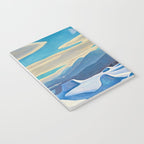 The Trapper, Winter Mountain landscape painting by Rockwell Kent Notebook Gallery Image 3