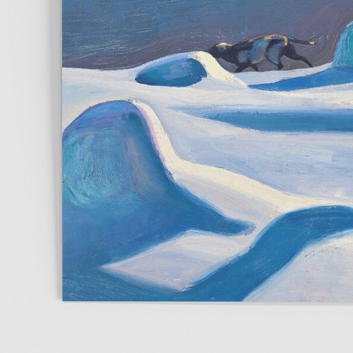 The Trapper, Winter Mountain landscape painting by Rockwell Kent Poster Gallery Image 3
