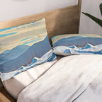 The Trapper, Winter Mountain landscape painting by Rockwell Kent Pillow Sham Gallery Image 2