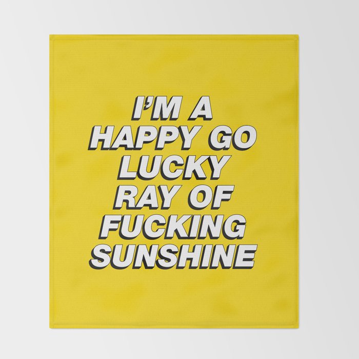 Ray of Sunshine Throw Blanket Gallery Image 2