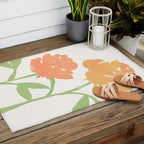 Yellow Roses - Gouache Botanical Painting Outdoor Rug Gallery Image 2