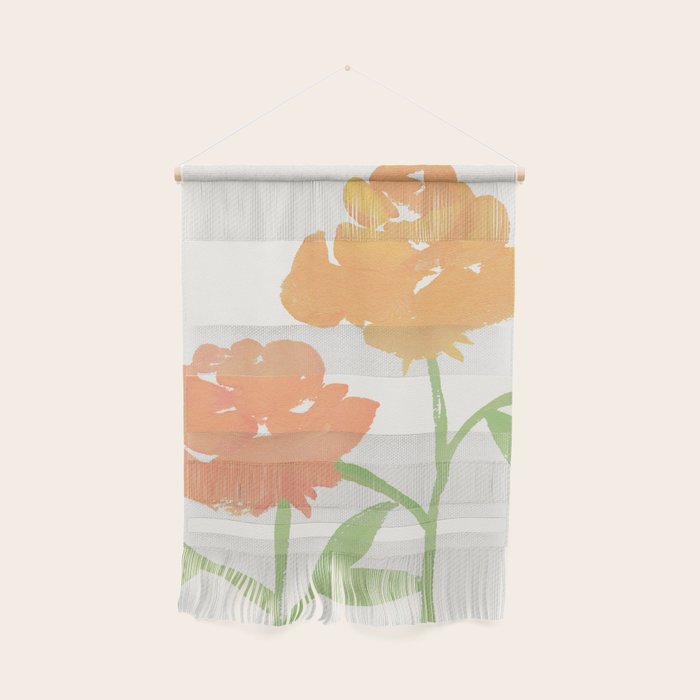 Yellow Roses - Gouache Botanical Painting Wall Hanging Gallery Image 1