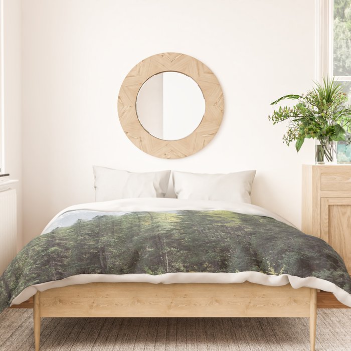 Treeline - Nature and Landscape Photography Duvet Cover Gallery Image 3