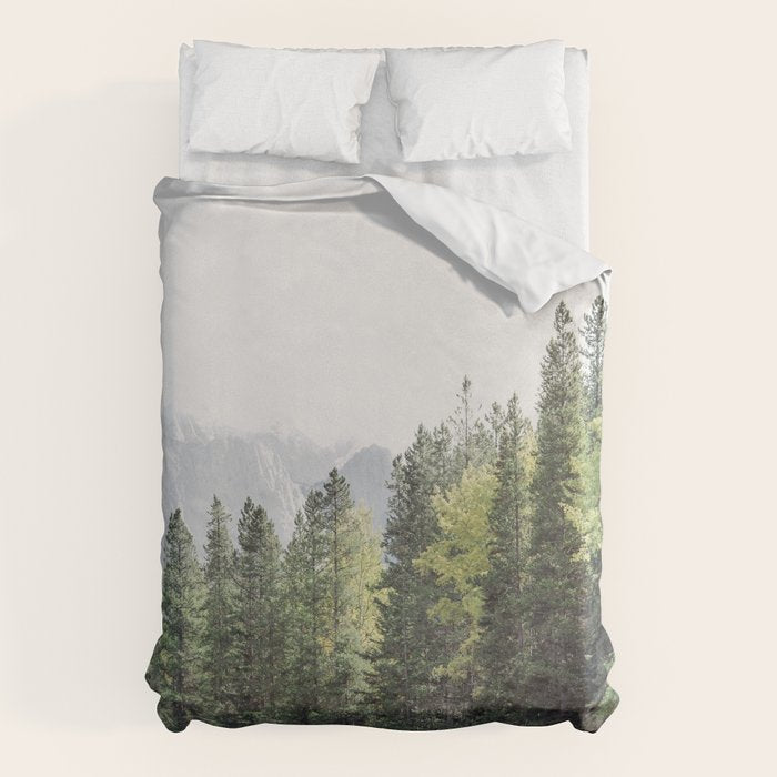 Treeline - Nature and Landscape Photography Duvet Cover Gallery Image 1