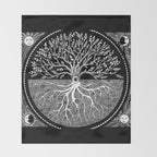 Druid Tree of Life Throw Blanket Gallery Image 2