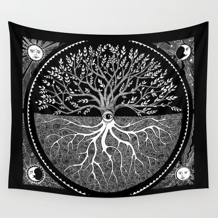 Druid Tree of Life Wall Tapestry Gallery Image 1