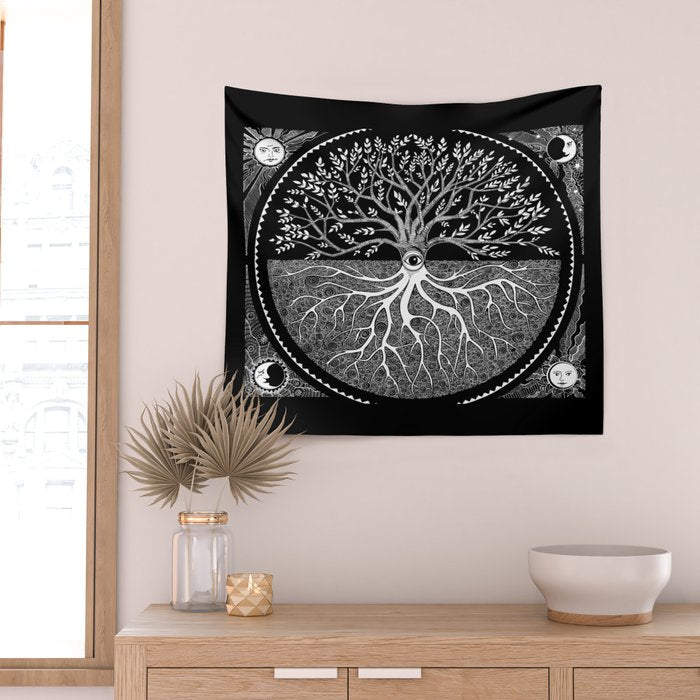 Druid Tree of Life Wall Tapestry Gallery Image 2