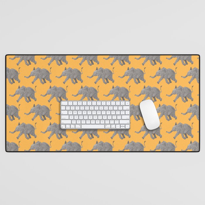 Baby Elephant Desk Mat Gallery Image 1