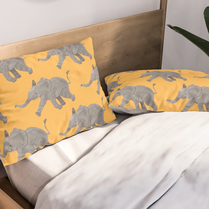 Baby Elephant Pillow Sham Gallery Image 2