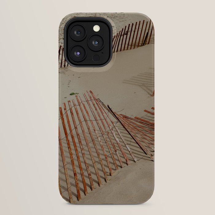 weathered red beach fence - sand coast travel photograph iPhone Case Gallery Image 24