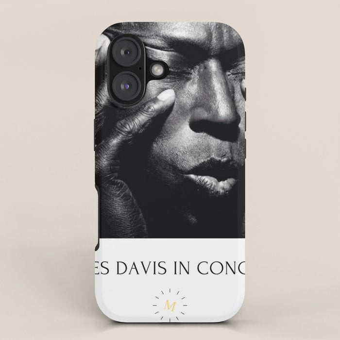 Vintage Miles Jazz in Concert Advertising Music Poster iPhone Case Gallery Image 1