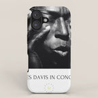 Vintage Miles Jazz in Concert Advertising Music Poster iPhone Case Gallery Image 1