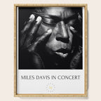 Vintage Miles Jazz in Concert Advertising Music Poster Serving Tray Gallery Image 1