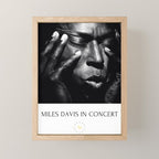 Vintage Miles Jazz in Concert Advertising Music Poster Mini Art Print Gallery Image 1