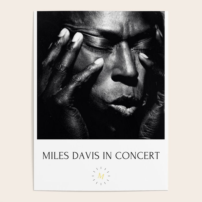 Vintage Miles Jazz in Concert Advertising Music Poster Poster Gallery Image 1