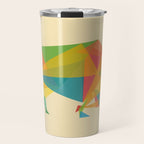 Fractal Geometric Bull Travel Mug Gallery Image 1