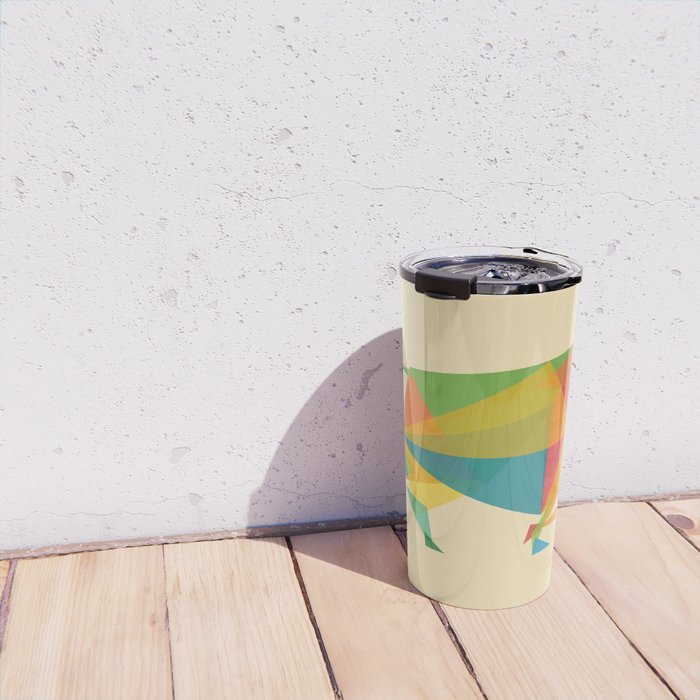 Fractal Geometric Bull Travel Mug Gallery Image 4