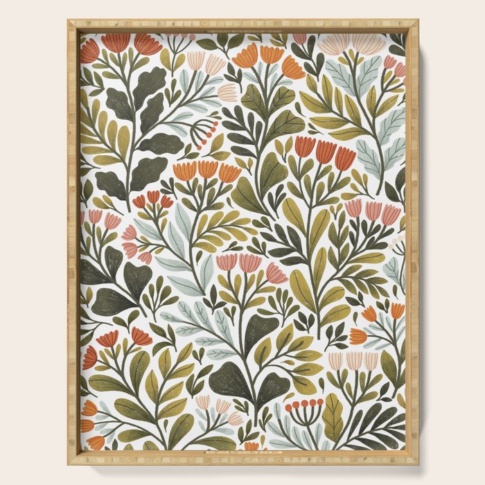 Month of May ~ white Serving Tray Gallery Image 1