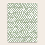Rustic Herringbone Sage Green Notebook Gallery Image 4