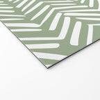 Rustic Herringbone Sage Green Welcome Mat Gallery Image 2