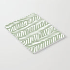 Rustic Herringbone Sage Green Notebook Gallery Image 2