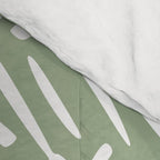 Rustic Herringbone Sage Green Comforter Gallery Image 4