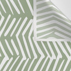 Rustic Herringbone Sage Green Wall Tapestry Gallery Image 3