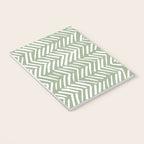 Rustic Herringbone Sage Green Notebook Gallery Image 3