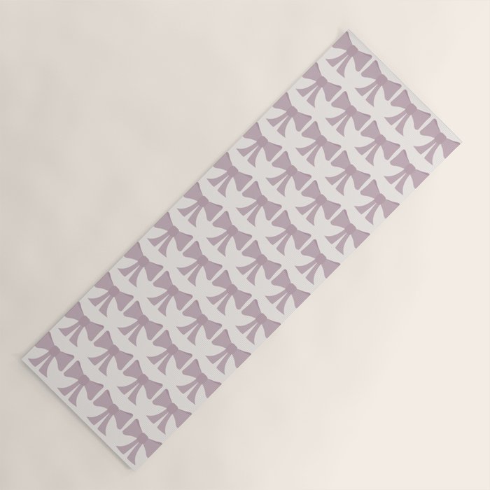 Vintage Bows IX Lavender Purple Yoga Mat Gallery Image 1