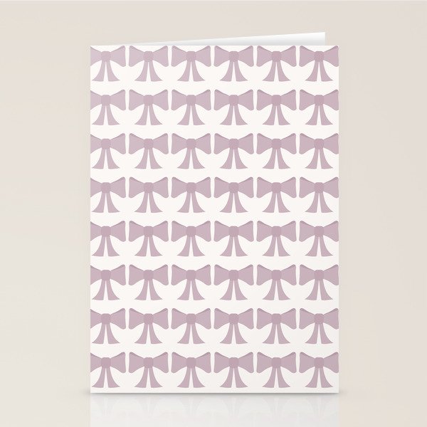 Vintage Bows IX Lavender Purple Stationery Card Gallery Image 1